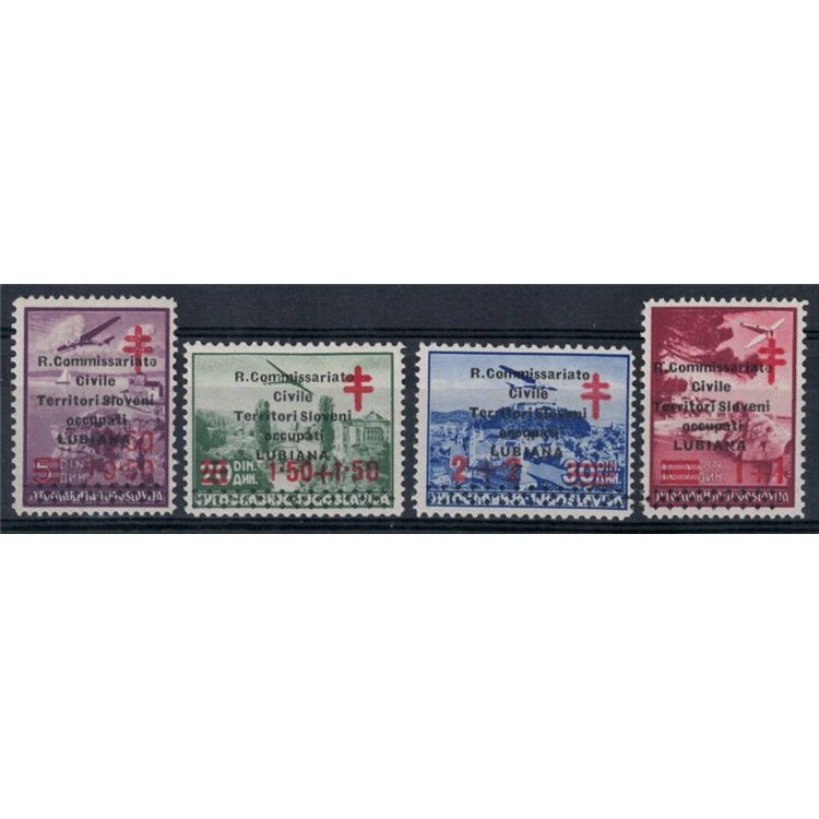 LUBIANA 1941 Antitubercolari (R. Commissariato civile) 4v MH*