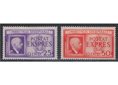 ALBANIA (ITALIAN OCCUPATION) 1940 Express 2v MH*