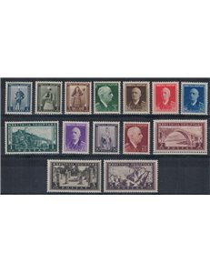 ALBANIA (ITALIAN OCCUPATION) 1939-40 Definitive Series 14v MH*