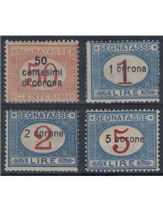 DALMAZIA 1922 Segnatasse 4v MH*