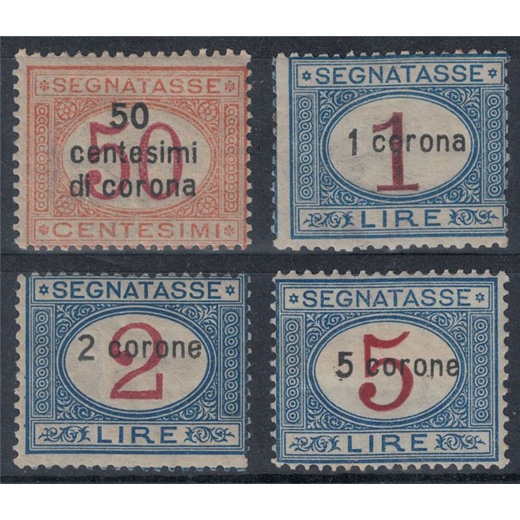 DALMATIA 1922 Tax mark 4v MH*