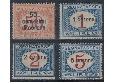 DALMAZIA 1922 Segnatasse 4v MH*