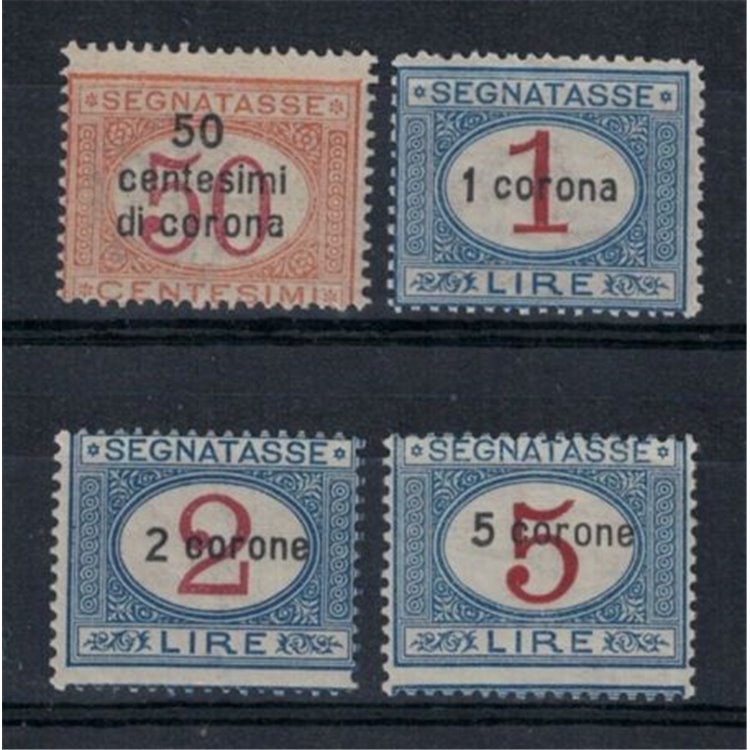DALMATIA 1922 Tax mark 4v MNH**