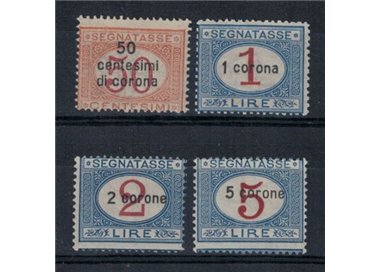 DALMATIA 1922 Tax mark 4v MNH**