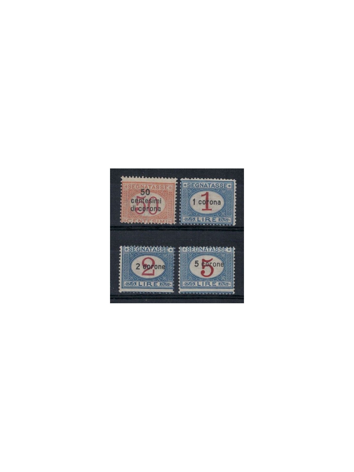 DALMATIA 1922 Tax mark 4v MNH**