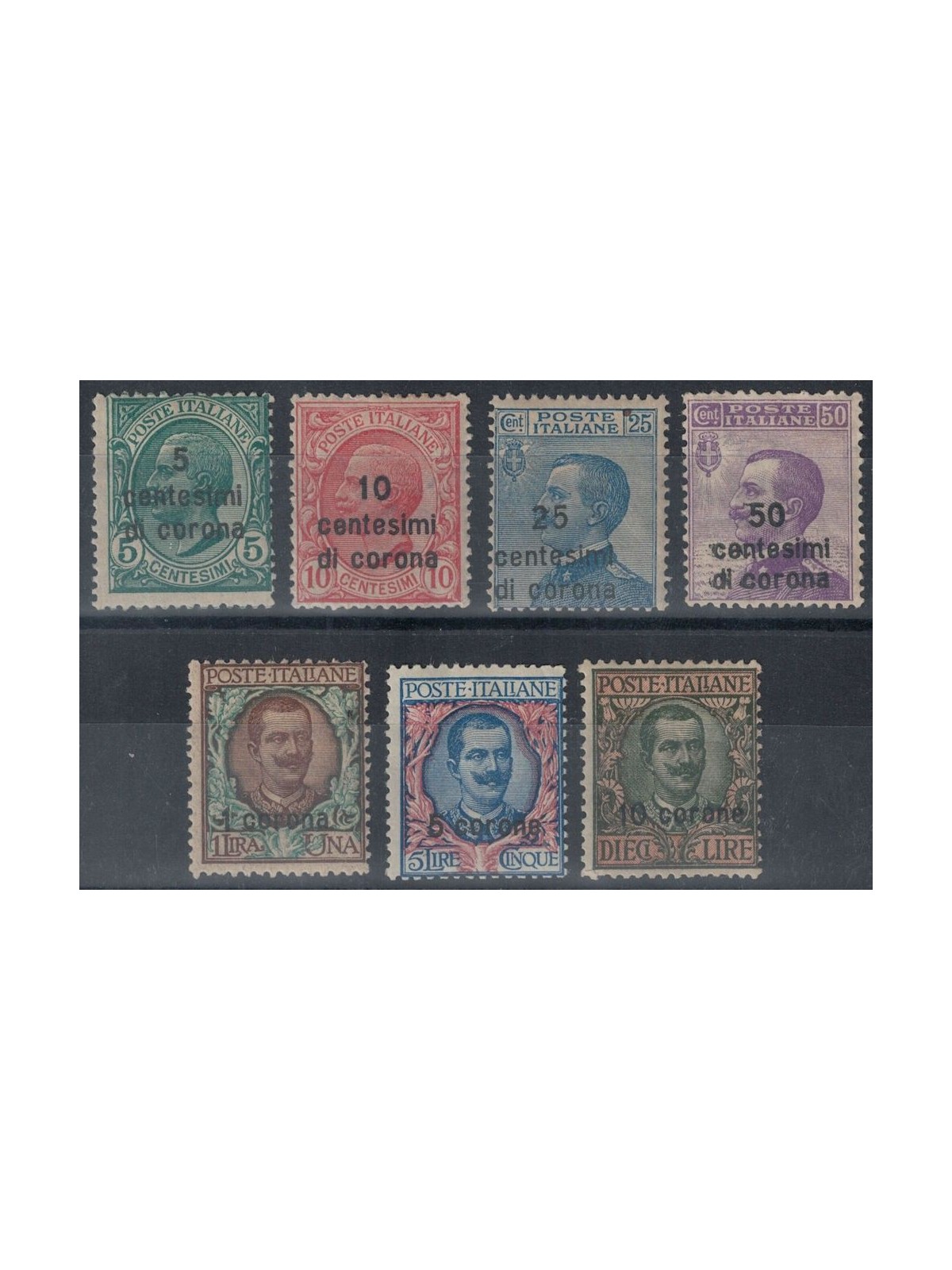 DALMAZIA 1921-22 Serie ordinaria 7v MH*