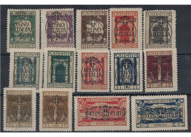 FIUME 1924 San Vito overprinted ‘Kingdom of Italy’ 14v MH*