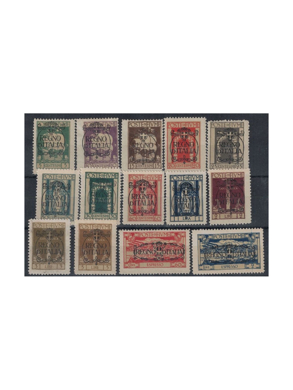 FIUME 1924 San Vito soprastampati Regno d'Italia 14v MH*
