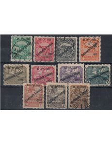 FIUME 1922 Pro Fondazione Studio overprinted 11v us
