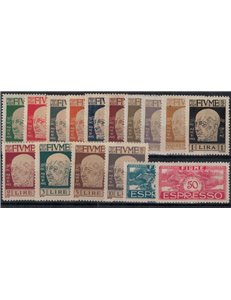 FIUME 1920 Effigie di Gabriele D'Annunzio 16v MH*