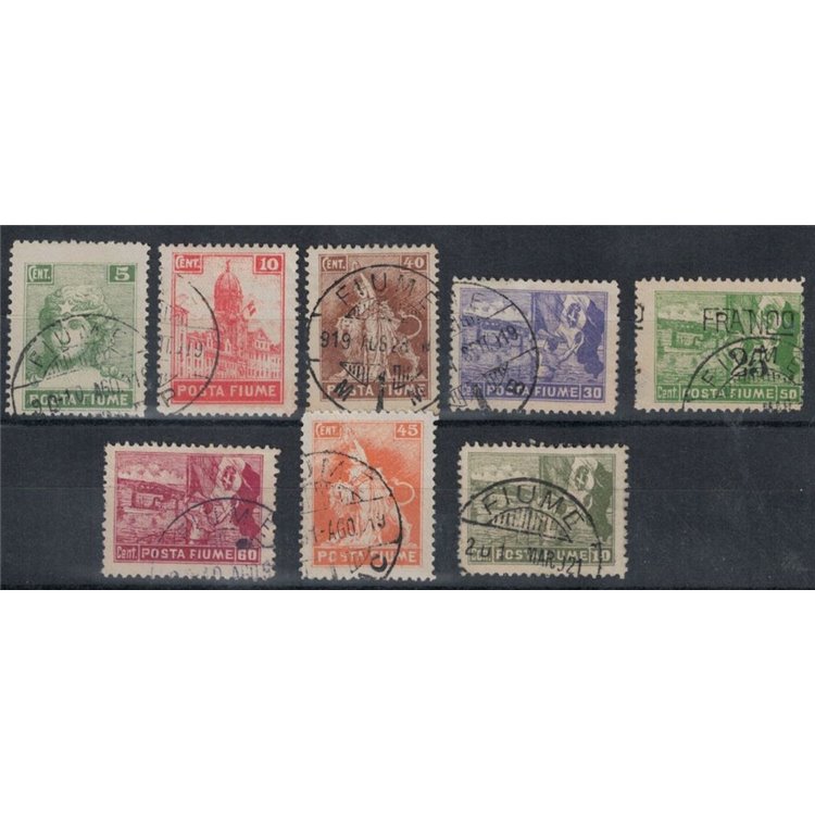 FIUME 1919 Allegorie e vedute 8v us