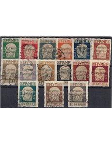 FIUME 1921 Effigy of D'Annunzio (Provisional Government) 15v used
