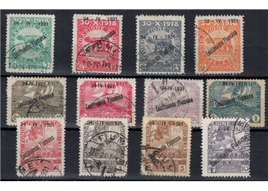 FIUME 1921 Pro foundation study overprints ‘Costituente Fiumana’ 12v us