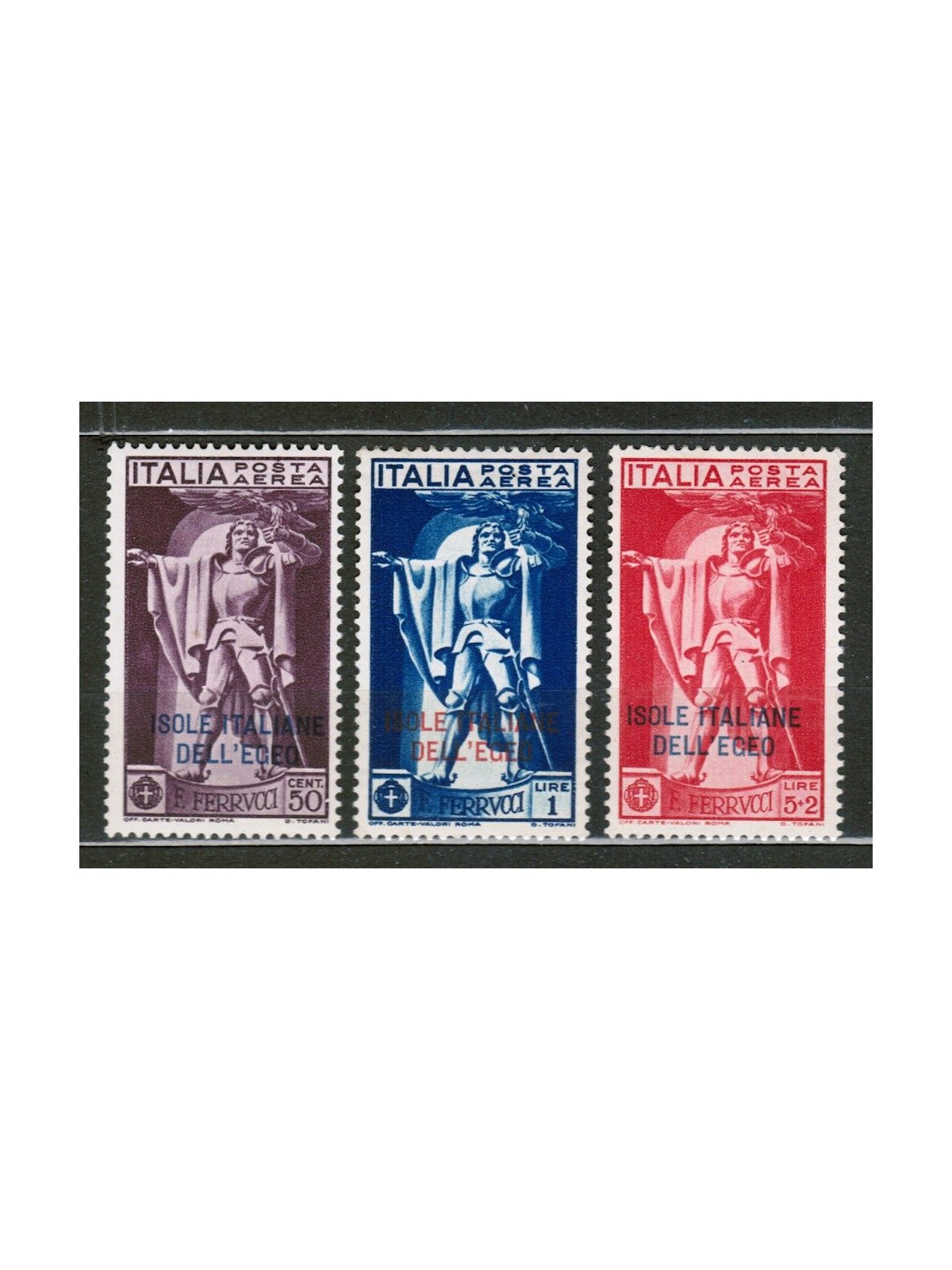 EGEO 1930 Francesco Ferrucci (posta aerea) 3v MH*