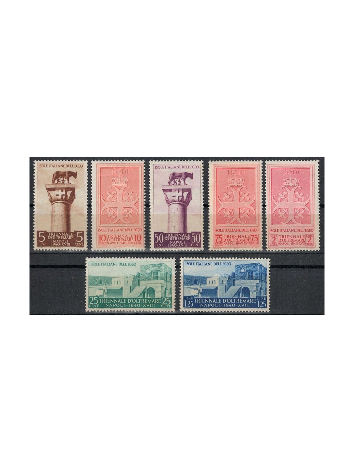 EGEO 1940 Mostra triennale d'Oltremare 7v MNH**