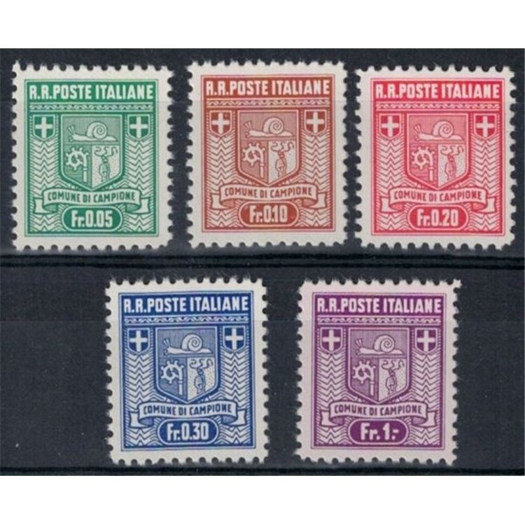 CAMPIONE 1944 Stemma del Comune 5v MH*