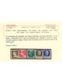 BASE ATLANTICA 1943 Italia Repubblicana Fascista (5 righe) 5v MNH** ©