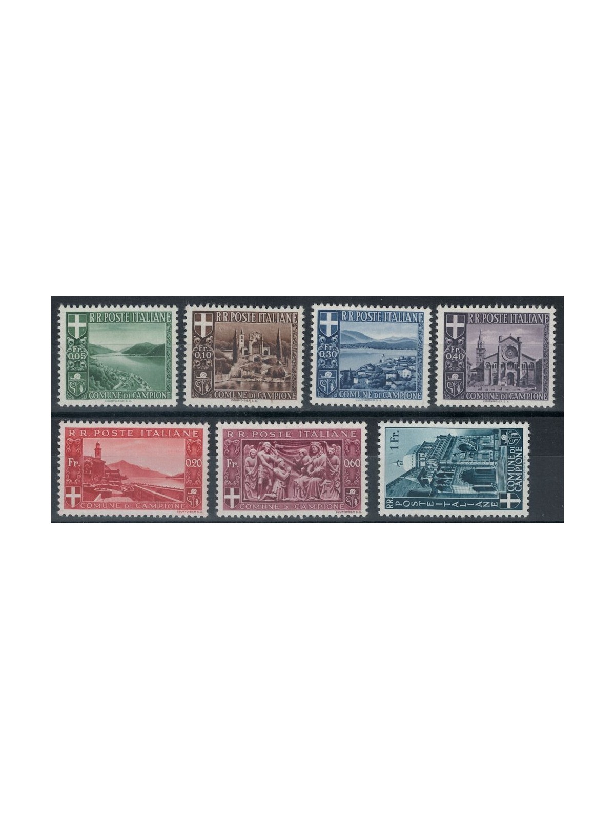 CAMPIONE 1944 Paesaggi e vedute 7v MNH**