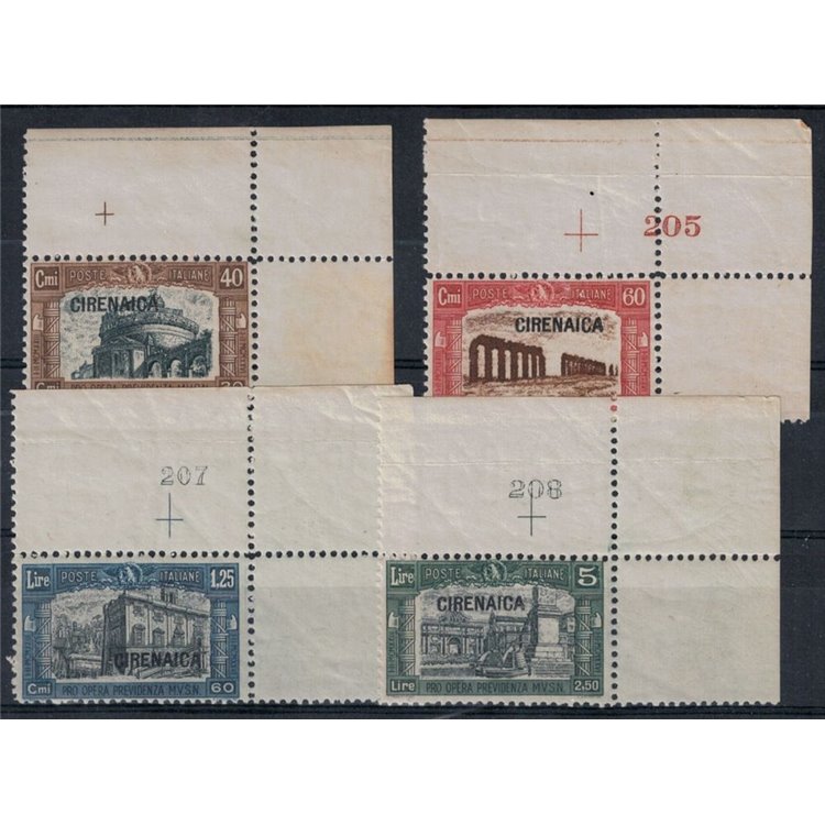 CIRENAICA 1927 Militia I (num tav) 4v MNH**