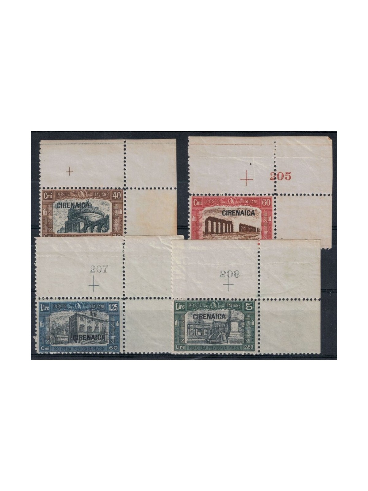 CIRENAICA 1927 Militia I (num tav) 4v MNH**