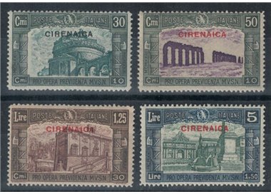 CIRENAICA 1930 Militia III 4v MNH** ©