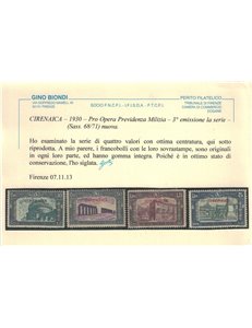 COLONIE CIRENAICA 1930 Milizia III 4v MNH** ©