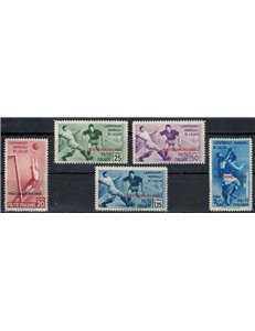 AEGEAN 1934 World Cup 5v MNH**