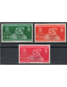 SOMALIA ITALIANA 1930 Nozze del Principe Umberto 3v MNH**
