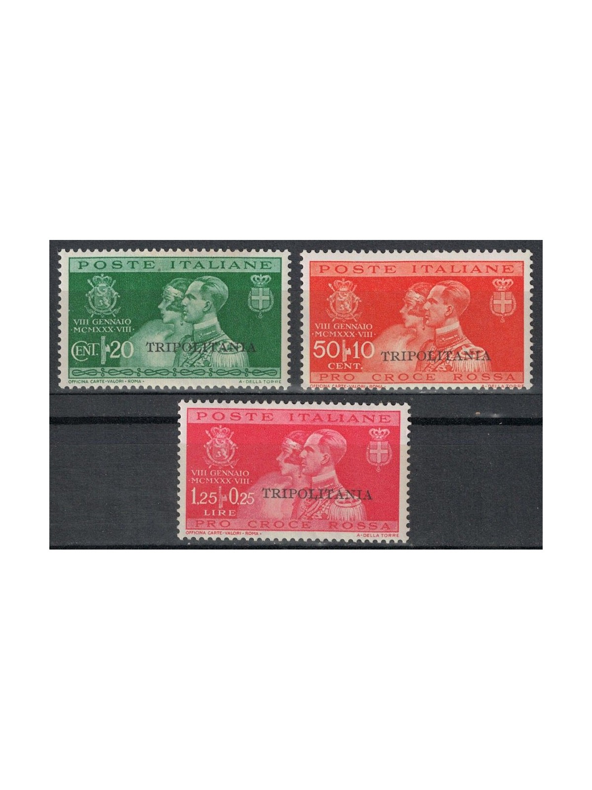 TRIPOLITANIA 1930 Nozze del principe Umberto 3v MNH**