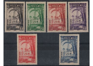 FEZZAN (FRENCH OCCUPATION) 1950 Tax stamps 6v MNH**