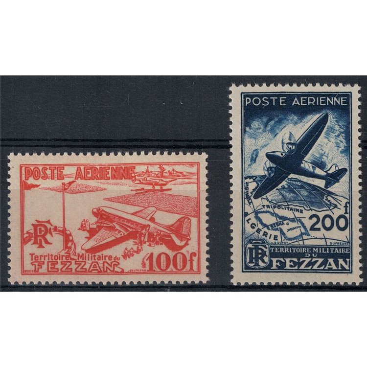 FEZZAN (FRENCH OCCUPATION) 1948 Airmail 2v MNH**