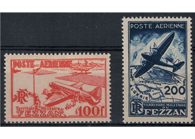 FEZZAN (FRENCH OCCUPATION) 1948 Airmail 2v MNH**