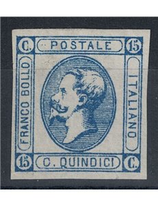 ITALIA REGNO 1863 15c litografico (I tipo) MNH** ©