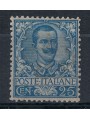 ITALY KINGDOM 1901 Floral 25c blue MH* © (Luxury)