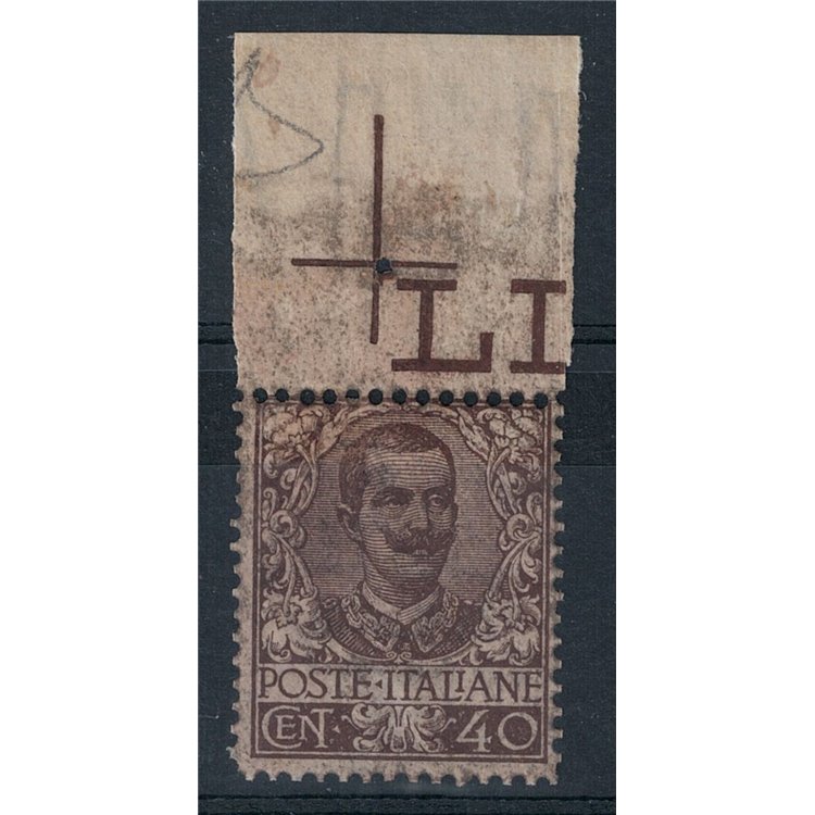 ITALY KINGDOM 1901 Floral 40c brown MNH** ©