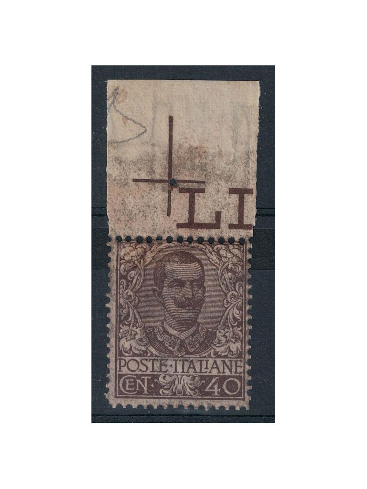 ITALY KINGDOM 1901 Floral 40c brown MNH** ©
