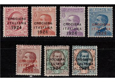 ITALIA REGNO 1924 Crociera Italiana 7v MH*