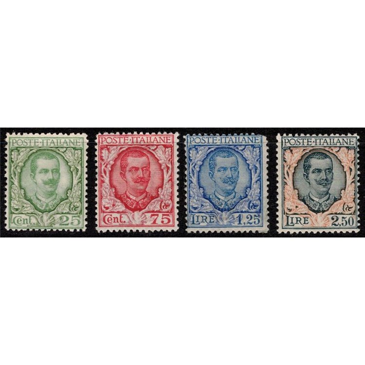 ITALY KINGDOM 1926 Floral 4v MH*