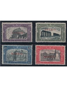 ITALY KINGDOM 1928 Militia II (SAGGIO) 4v MNG