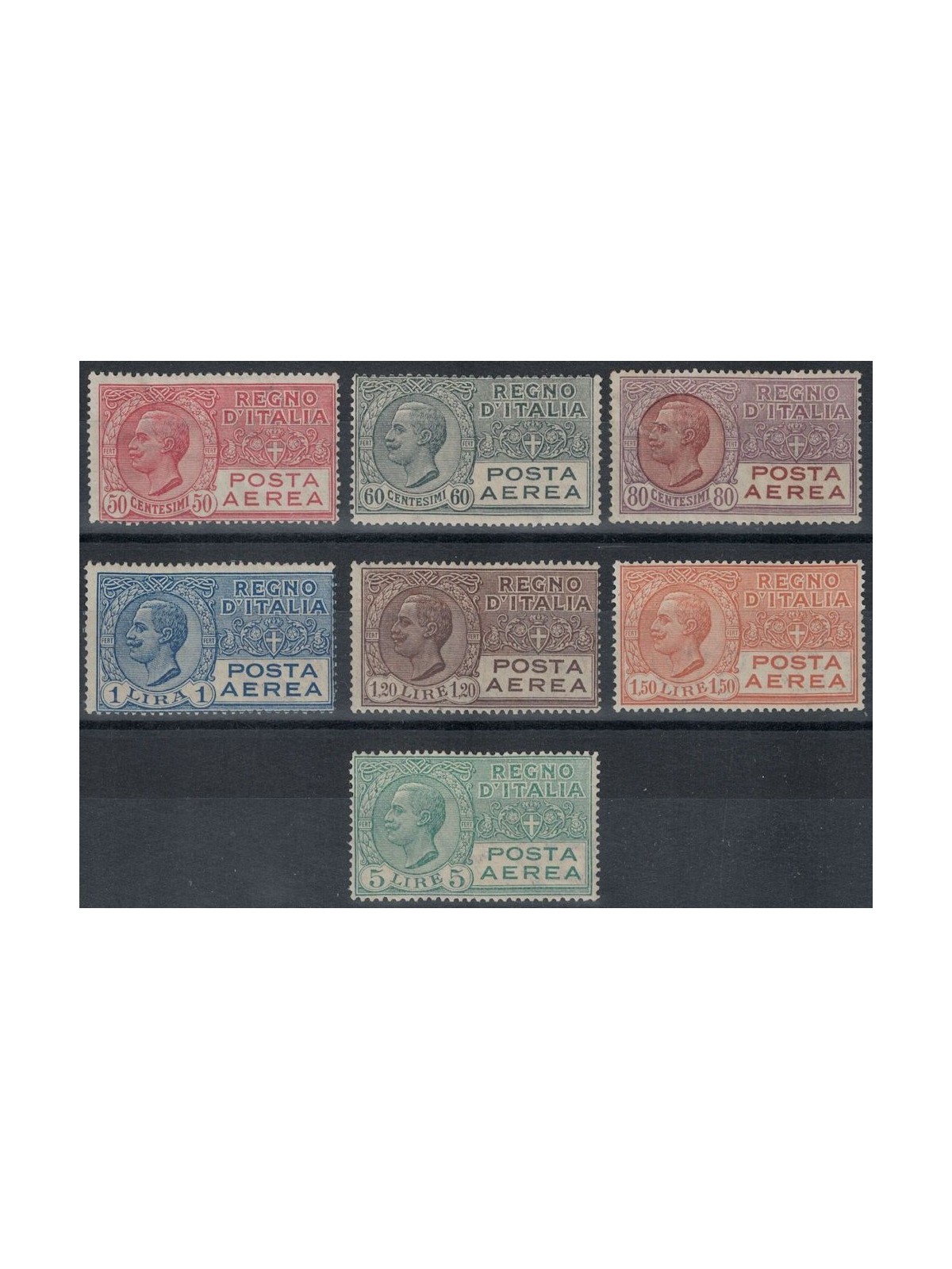 ITALY KINGDOM 1926-28 Leoni type airmail 7v MH*