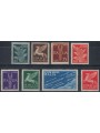 ITALIA REGNO 1930-32 Posta aerea, soggetti allegorici 8v MNH**