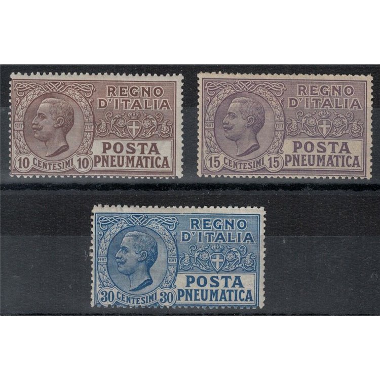 ITALY KINGDOM 1913-23 Pneumatic mail 3v MH*