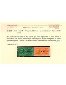 ITALIA RSI 1944 Espressi (Verona) 2v MH* ©