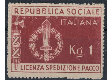 ITALIA RSI 1944 Franchigia militare MNH**