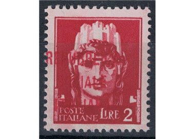 ITALY RSI 1944 Trial 2£ Imperial (overprint in red) MNH**