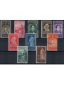 ITALY KINGDOM 1937 Famous men 10v used ©