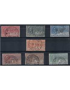 ITALY KINGDOM 1926-28 Leoni type airmail 7v used ©