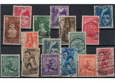 ITALIA REGNO 1937 Colonie estive 16v us ©