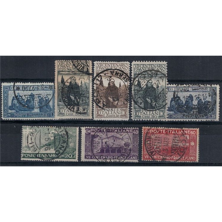 ITALIA REGNO 1926 San Francesco 8v us ©