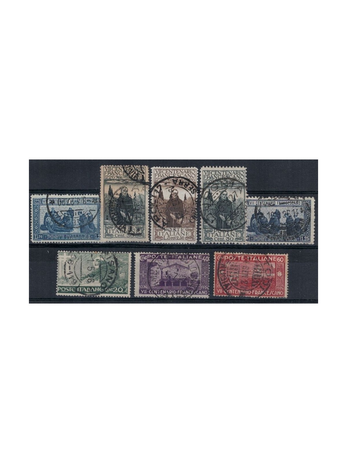 ITALIA REGNO 1926 San Francesco 8v us ©